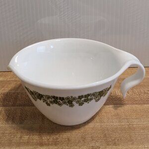 Vintage Green Spring Blossom Pyrex Corelle - Sugar Cup & Creamer